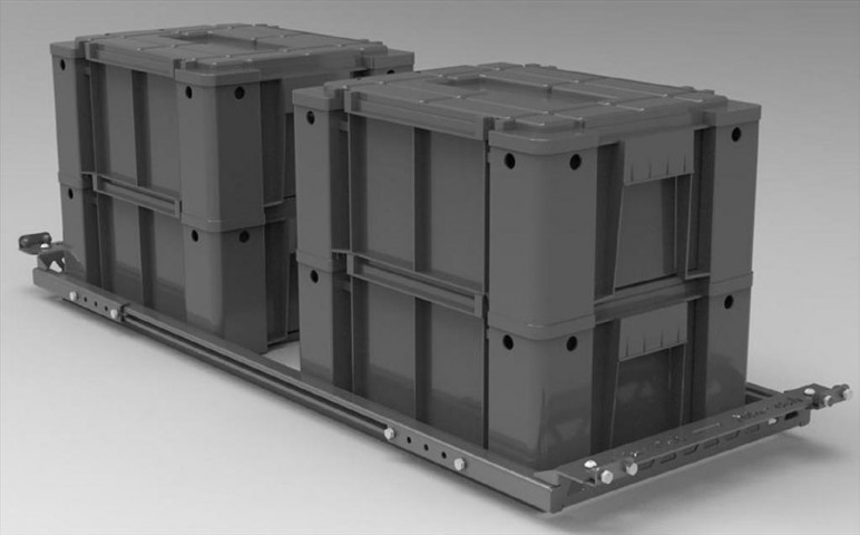 Koupit Výsuvná police Alu-Cab pro dva boxy 1420x492x97 mm